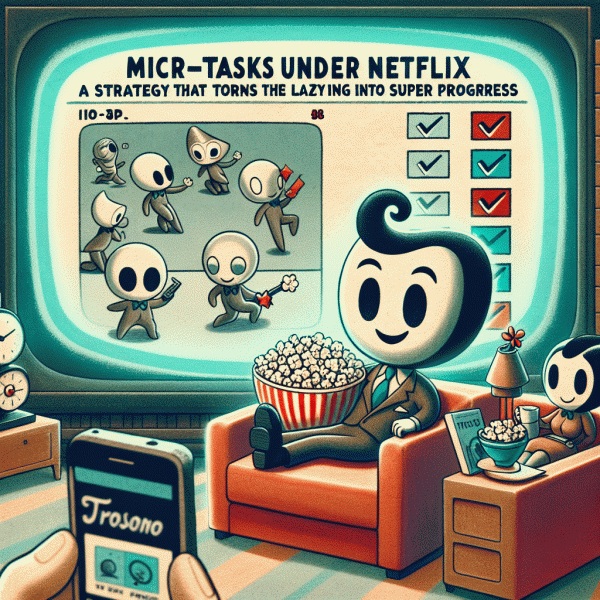 Микрозадачи под Netflix: стратегия, которая превращает ленивый вечер в суперпрогресс